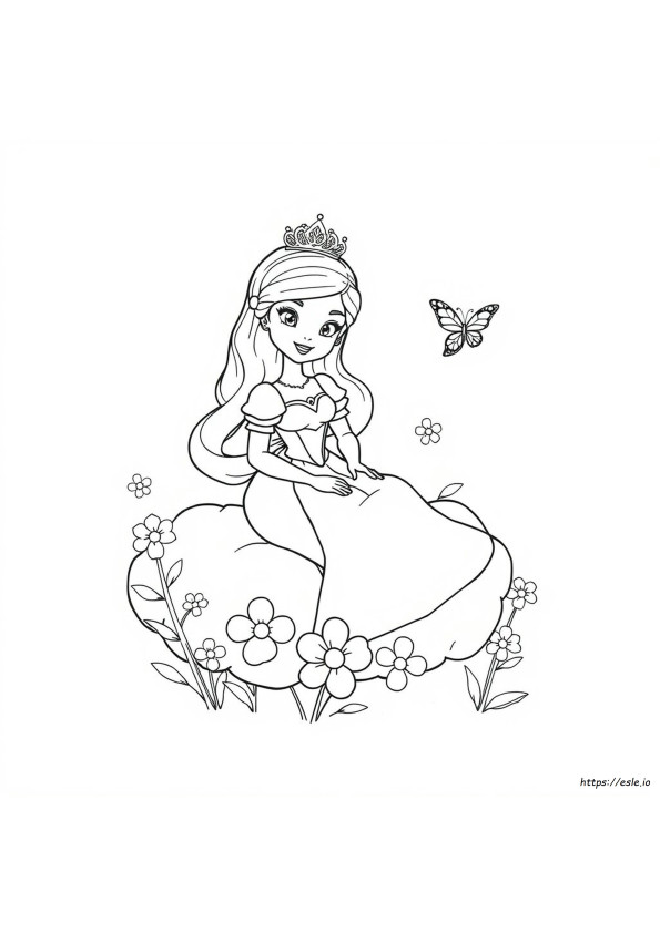 Prinsessenpop Kleurplaat