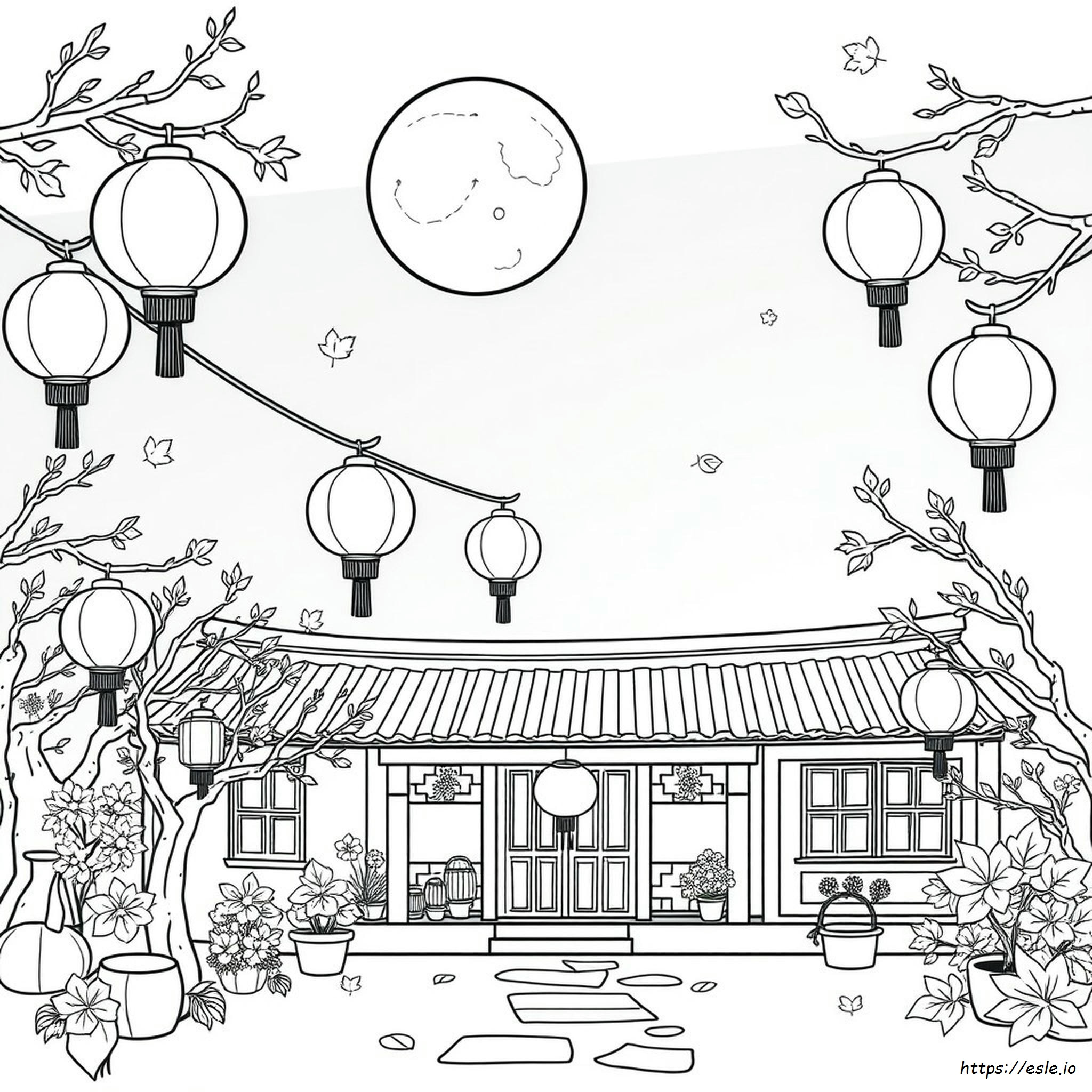Mid Autumn Festival Coloring Pages Free Mid Autumn Festival Coloring Pages Free