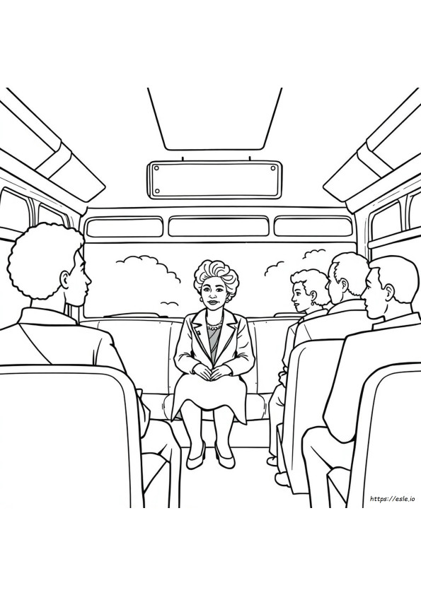 Free Printable Rosa Parks Coloring Pages