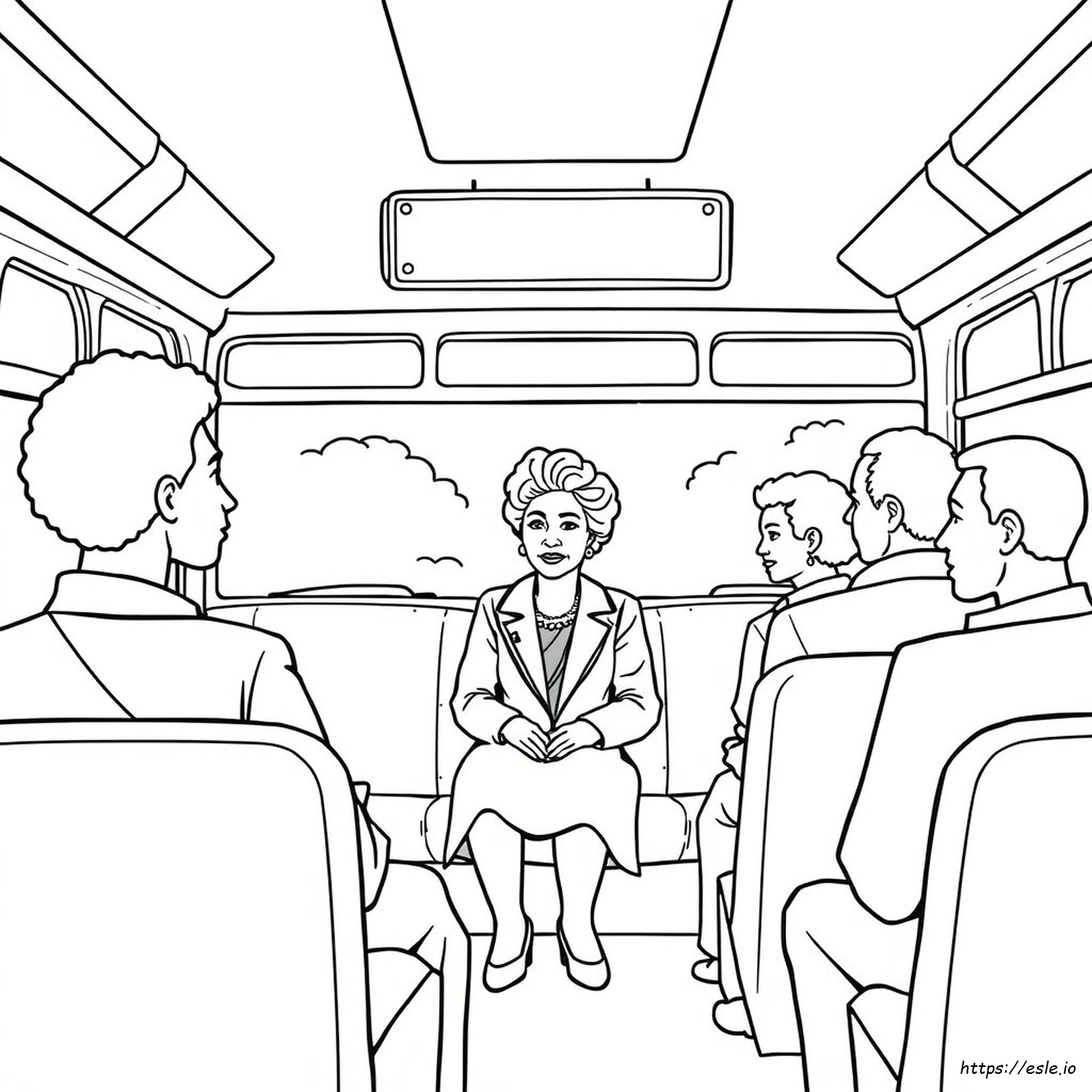 Rosa Parks Dapat Dicetak Gratis Gambar Mewarnai