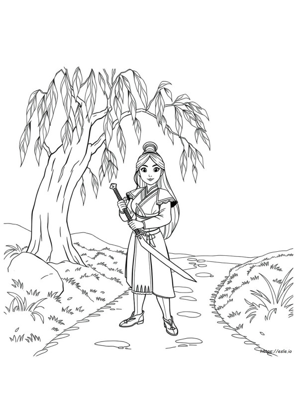 Desenhos Da Mulan Para Colorir