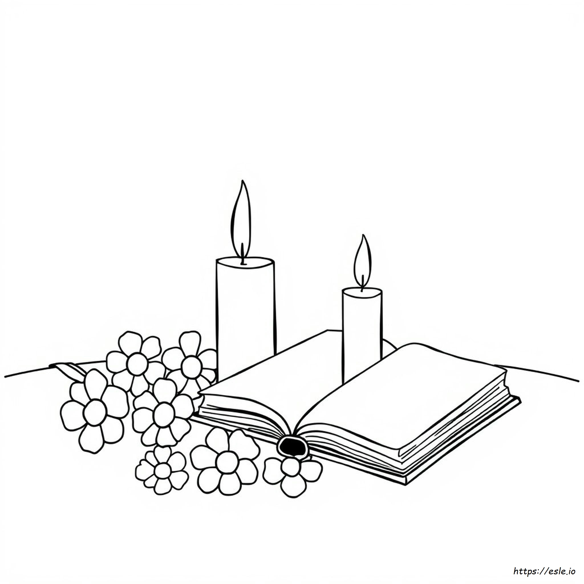 Disegno Da Colorare Candela - Gratis