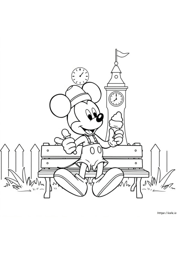 Simple Mickey Mouse Coloring Pages