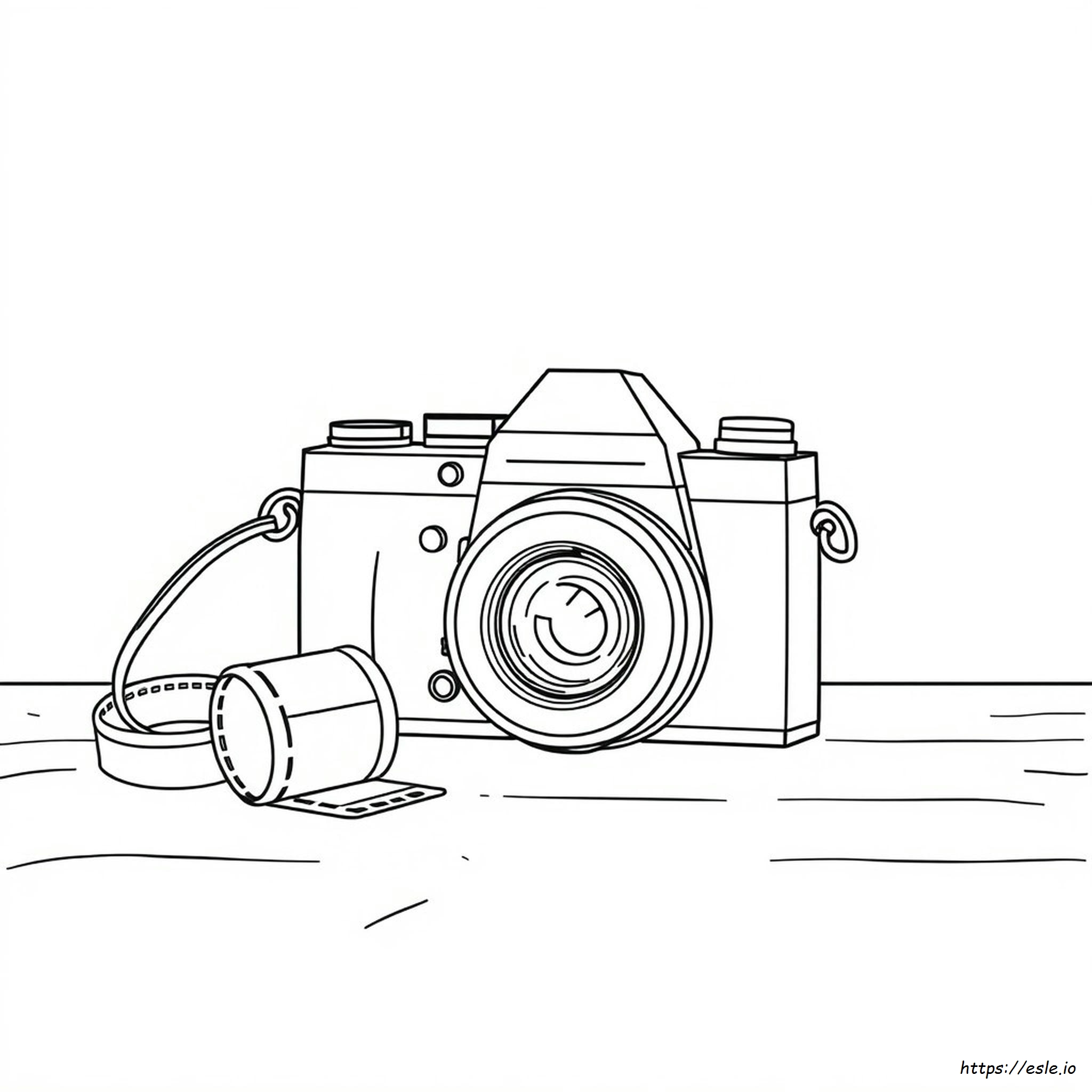 Coloring Page Of A Camera