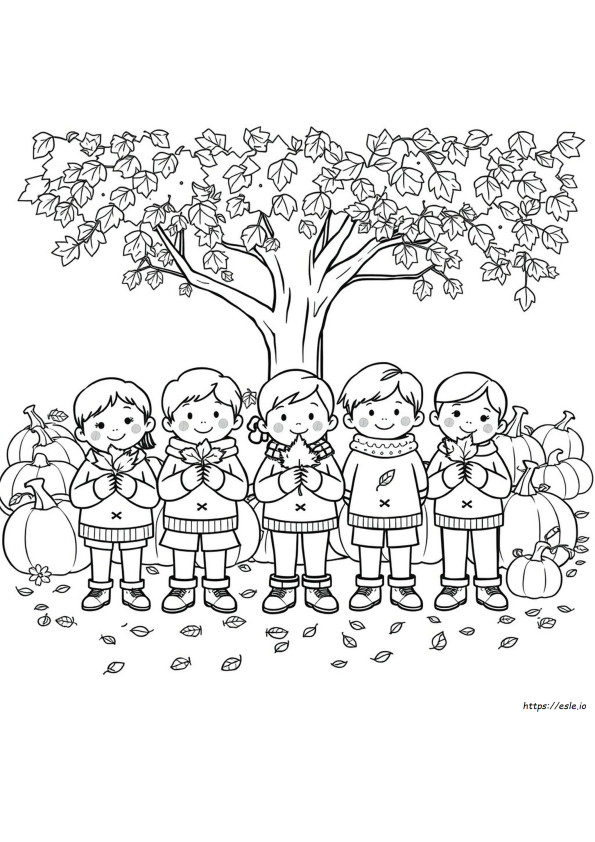 11月の未就学児向けぬりえ