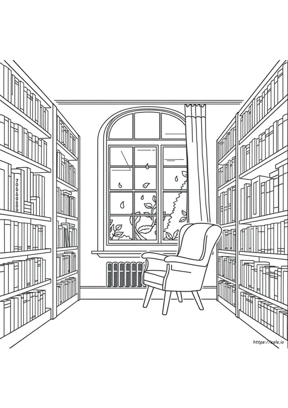 Bibliothek Ausmalbilder