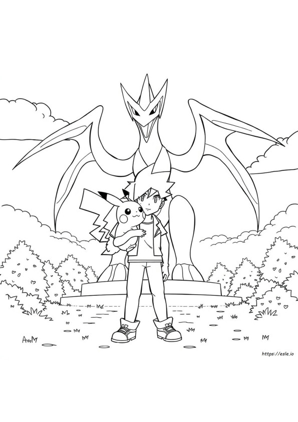 Alle Ash Pokemon Kleurplaten