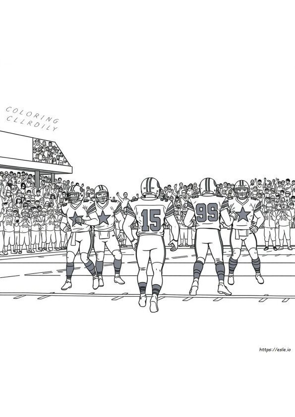 Dallas Cowboys Coloring Sheet