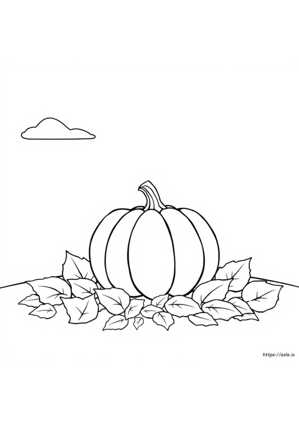 Free Coloring Pages Of A Pumpkin
