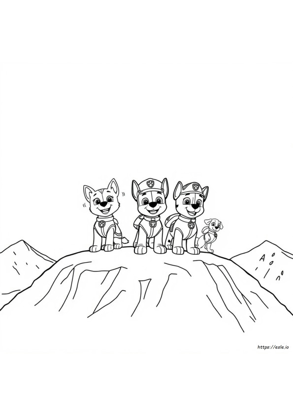 Paw Patrol Pups Coloring Pages
