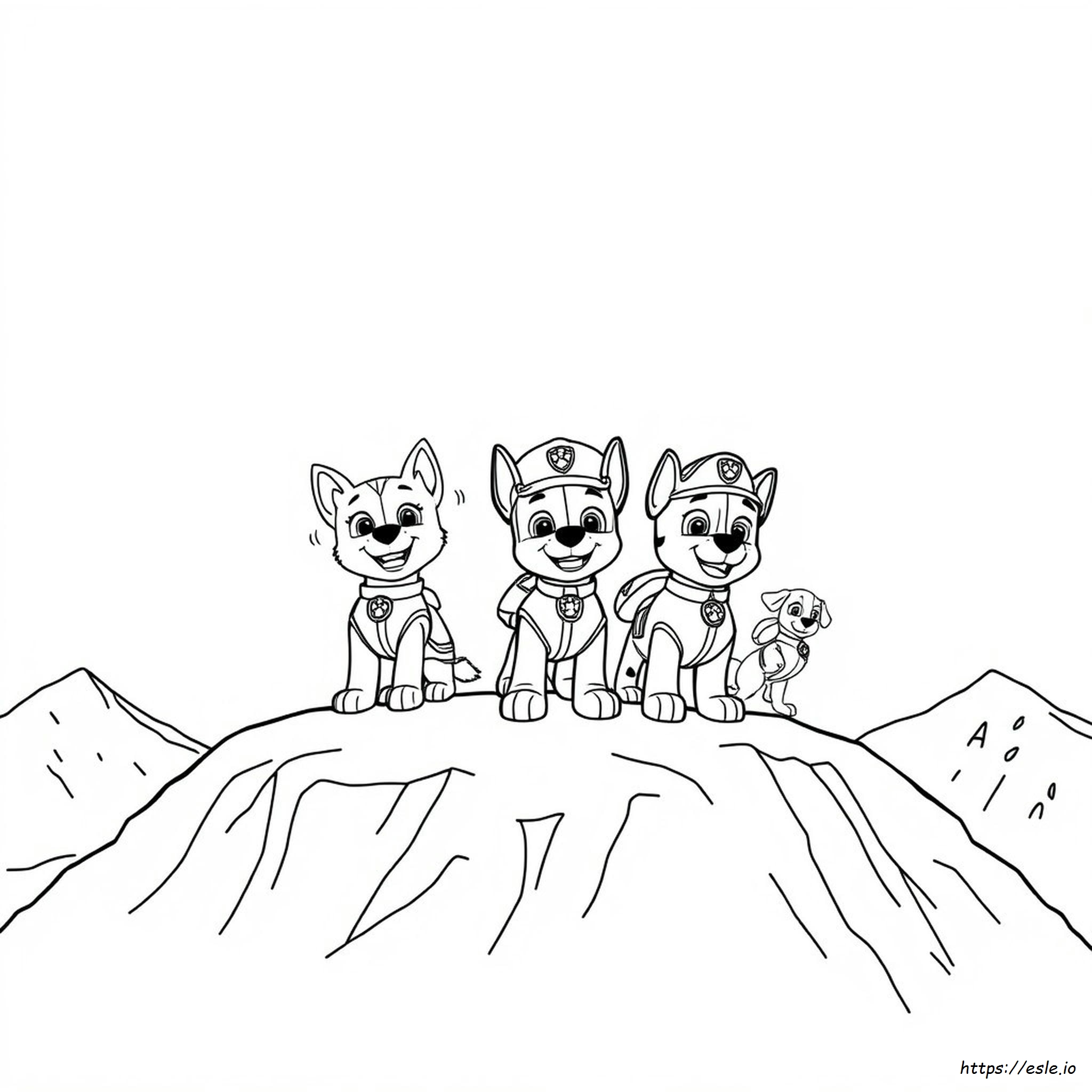 Gambar Mewarnai Paw Patrol Anak Anjing