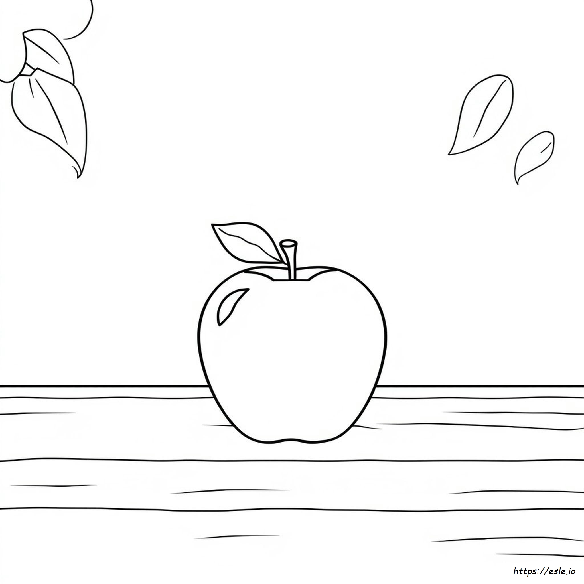 Imagen De Manzana Para Colorear