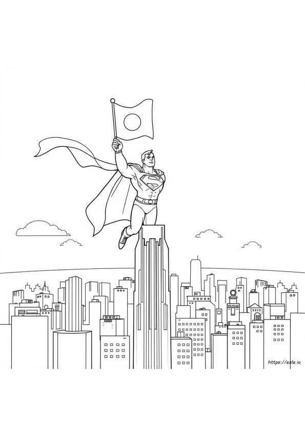 Printable Easy Superman Coloring Pages