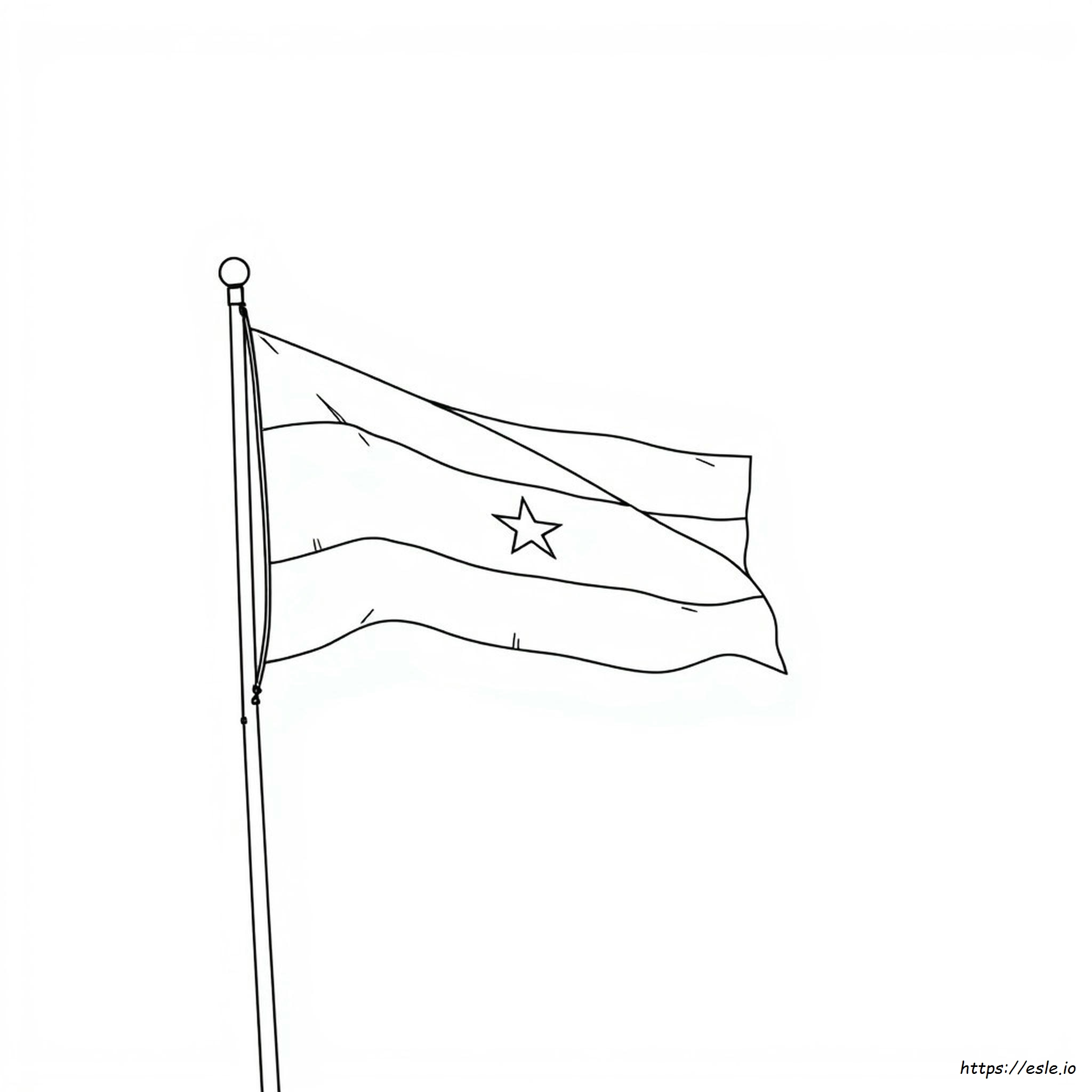 Bandera De Yemen Para Colorear