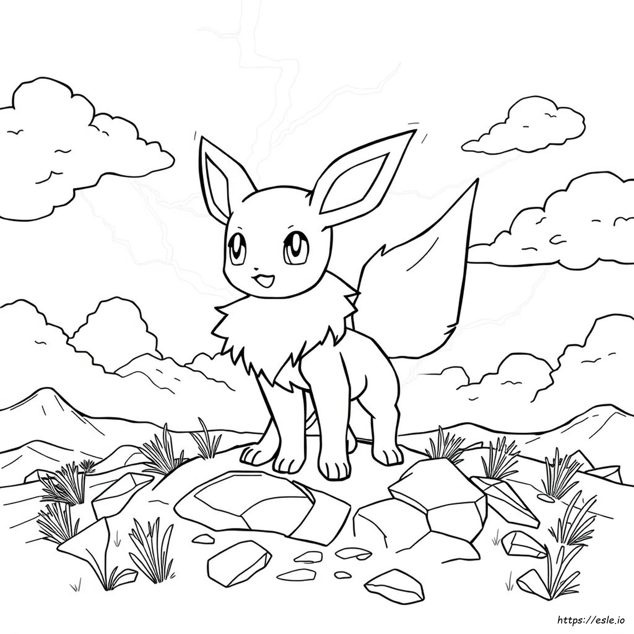 coloriage-pok-mon-jolteon