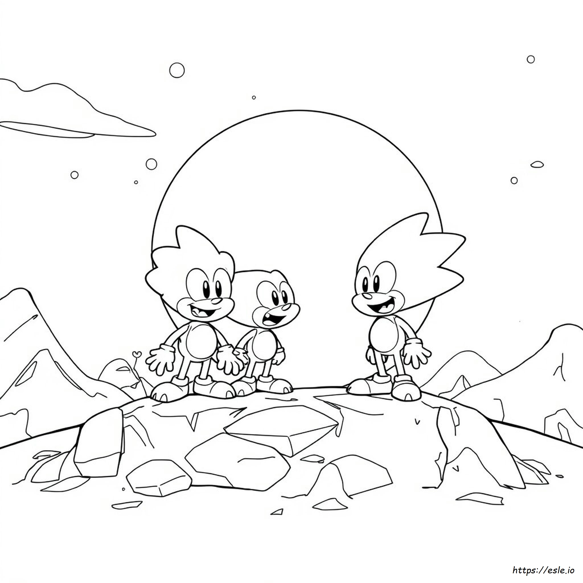 Dibujos Para Colorear De Personajes De Sonic