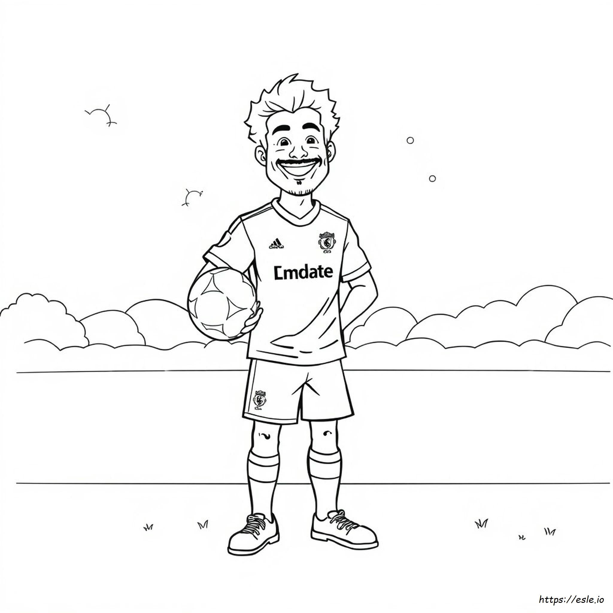 Mo Salah Ausmalbild Zum Ausdrucken