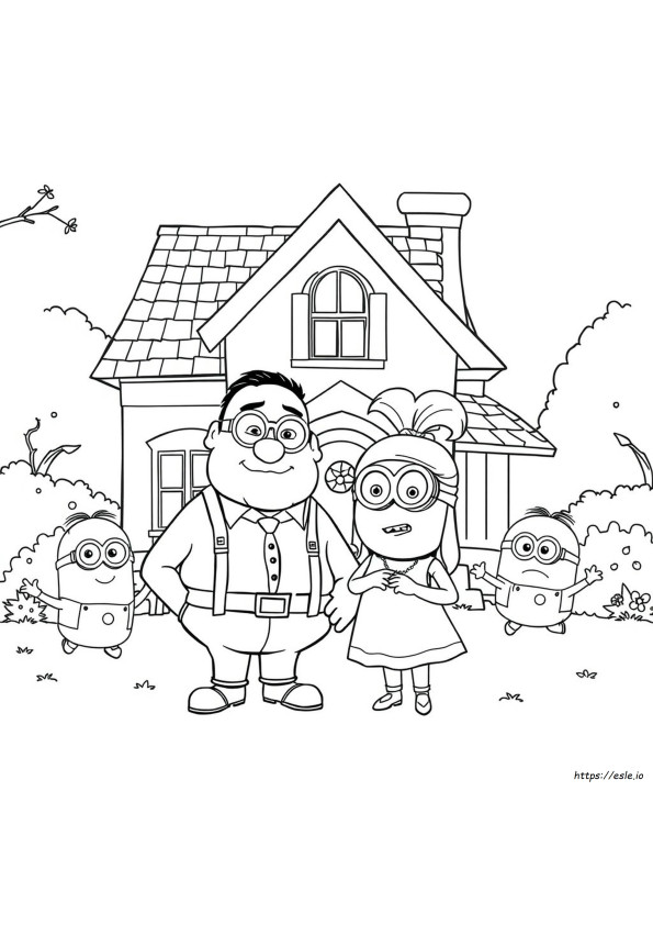 Despicable Me Characters Coloring Pages