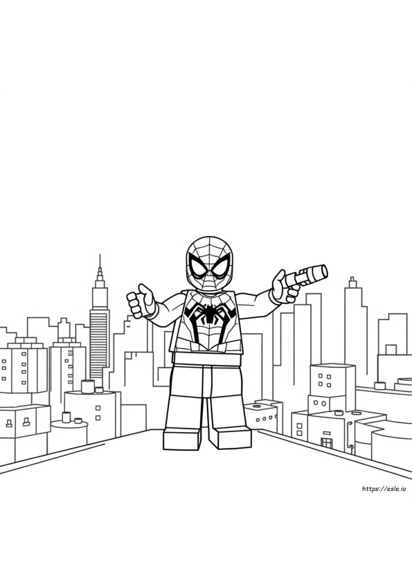 Lego Spiderman Colouring