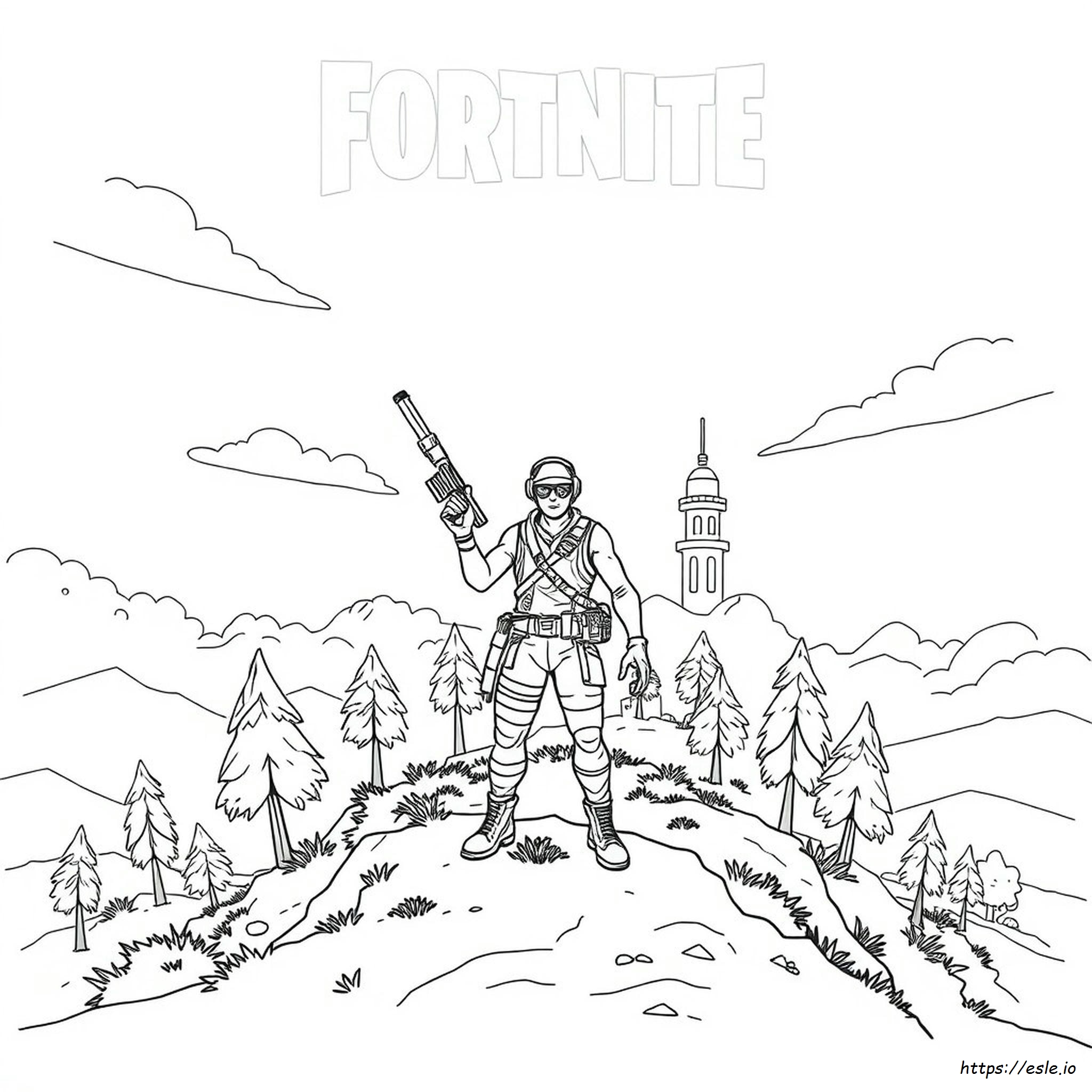 Libro Para Colorear De Fortnite