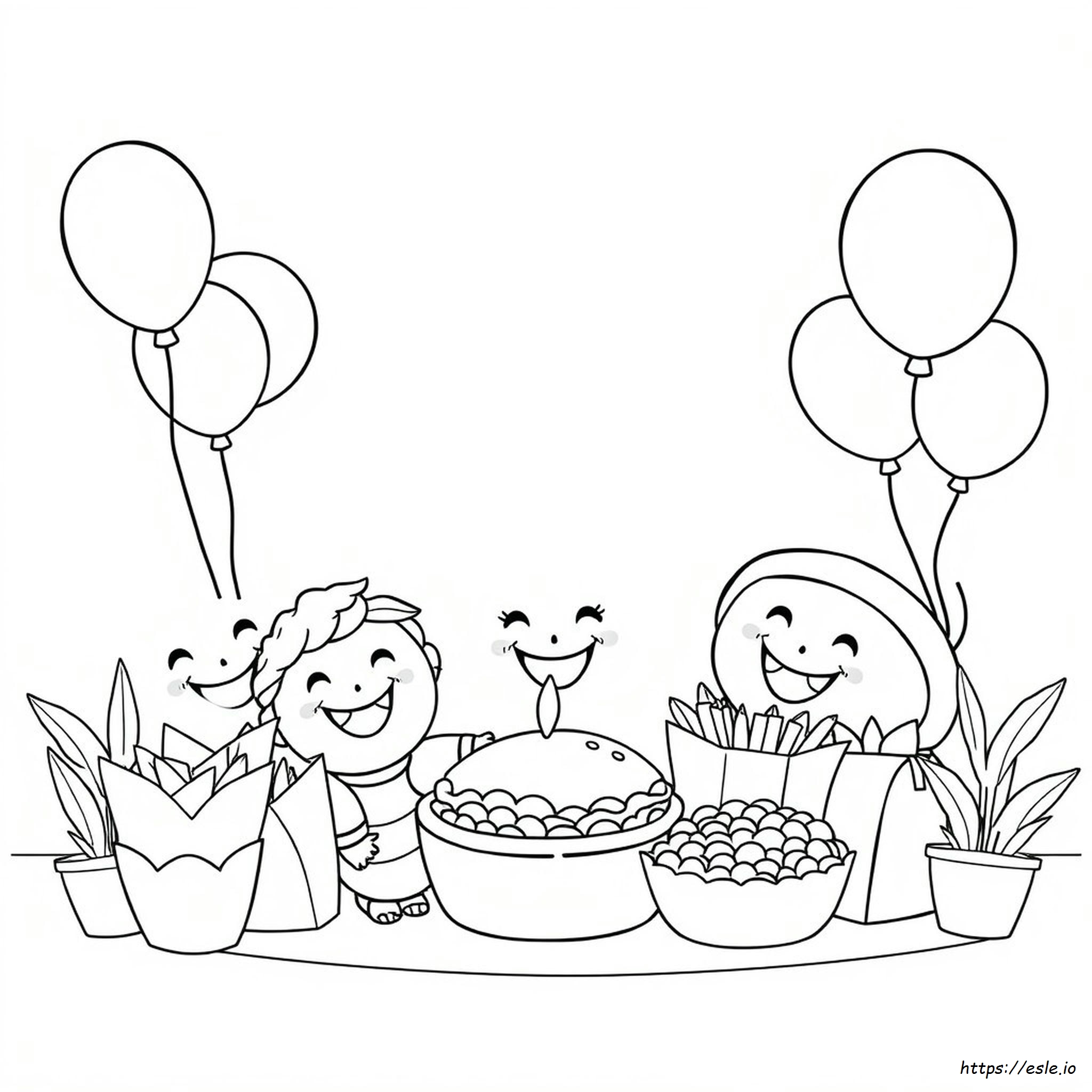 Happy Meal Colouring Pages