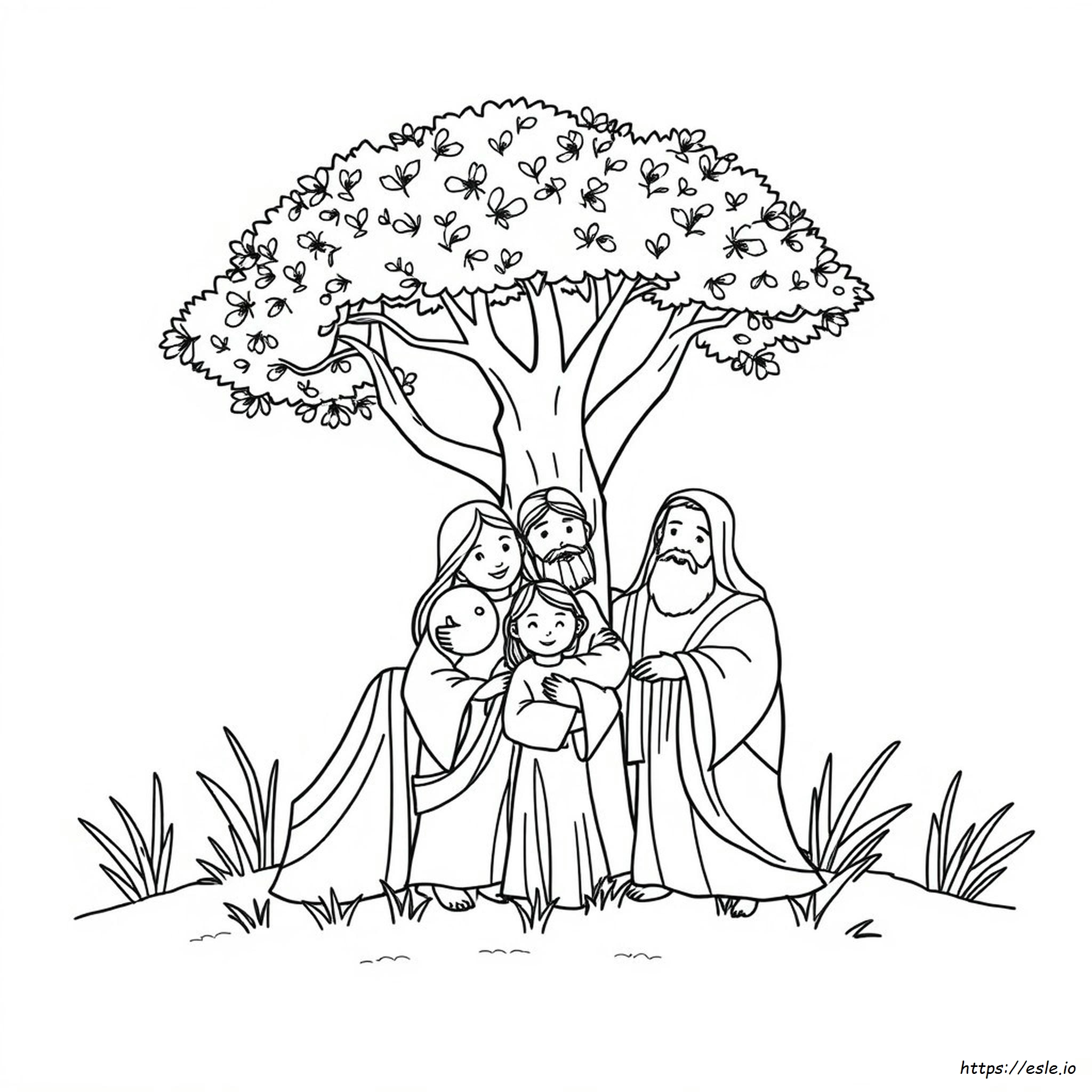 Family Of God Coloring Page
