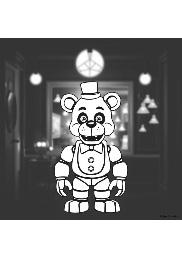 Pagina Da Colorare Five Nights At Freddy's