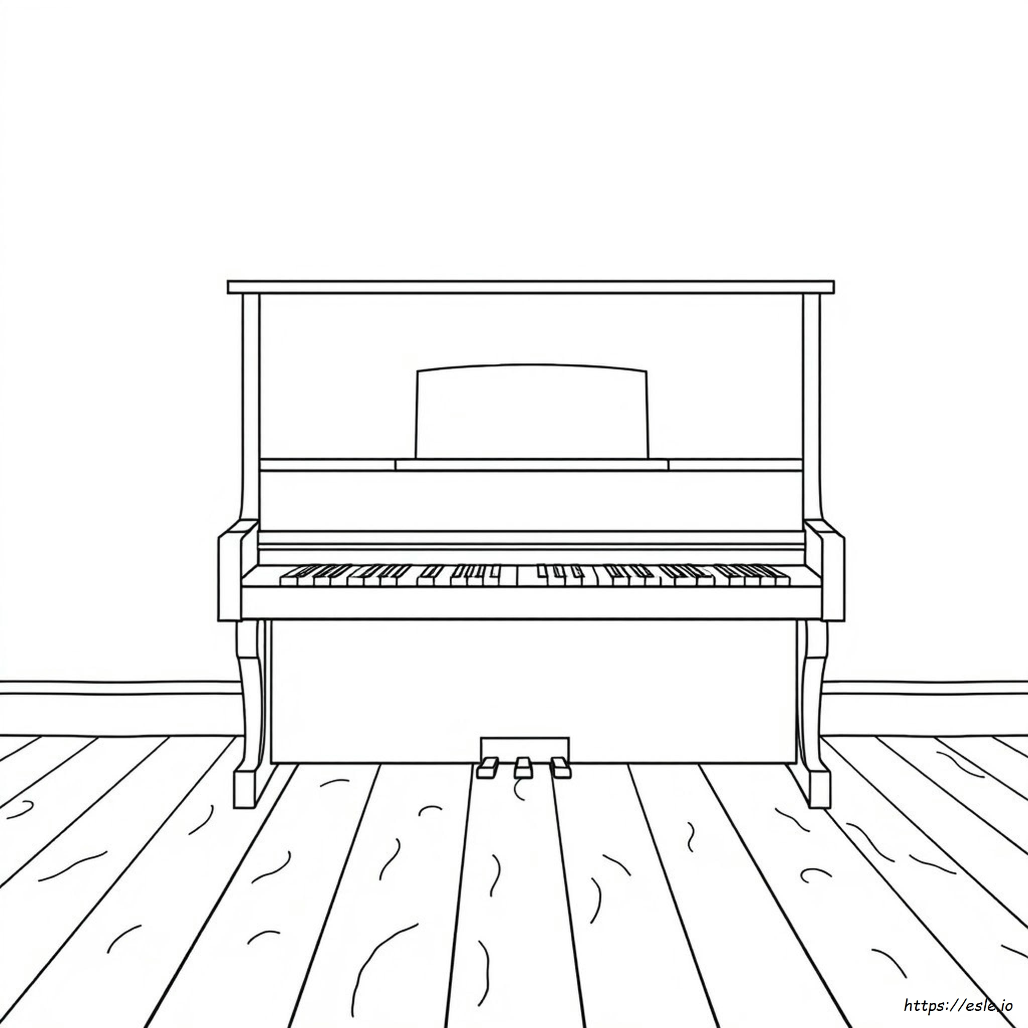 Piano Coloring Worksheets