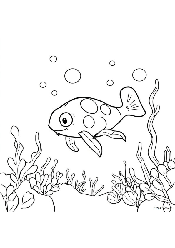 Omanyte Coloring Page