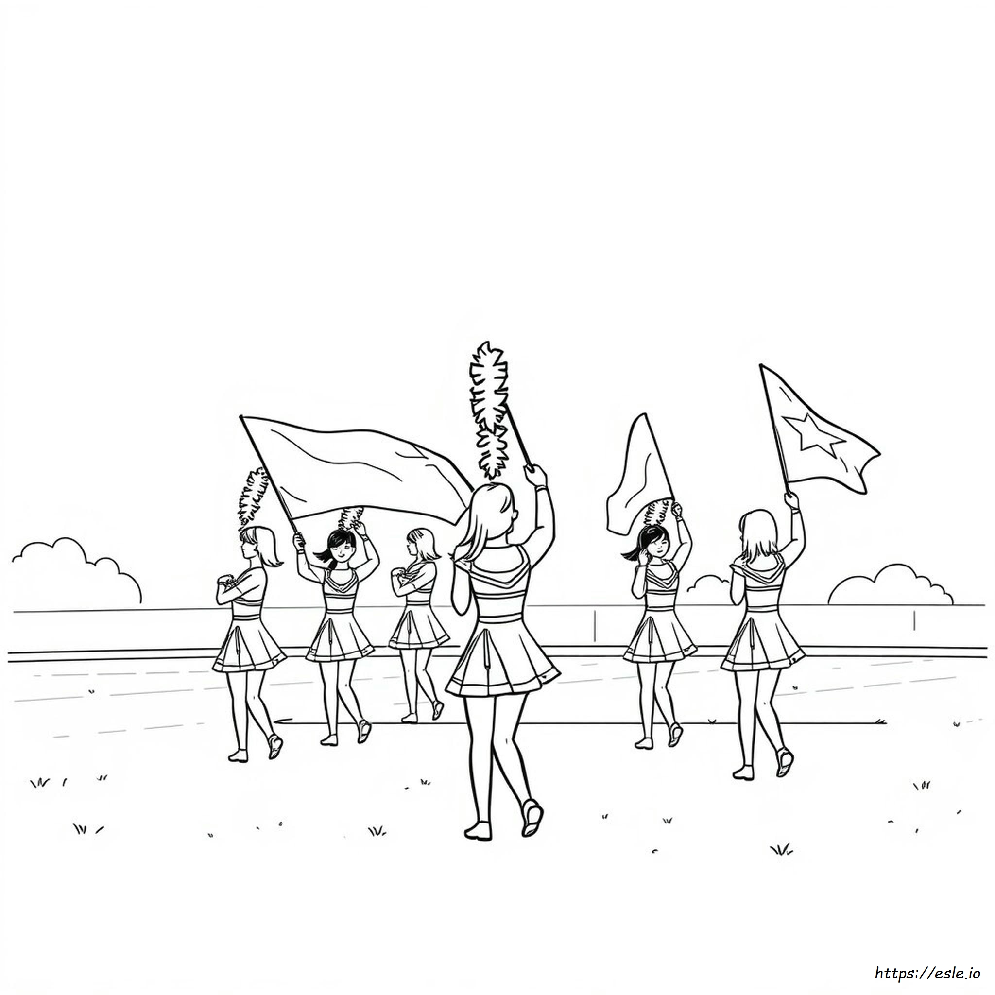 Halaman Buku Tahunan Color Guard Gambar