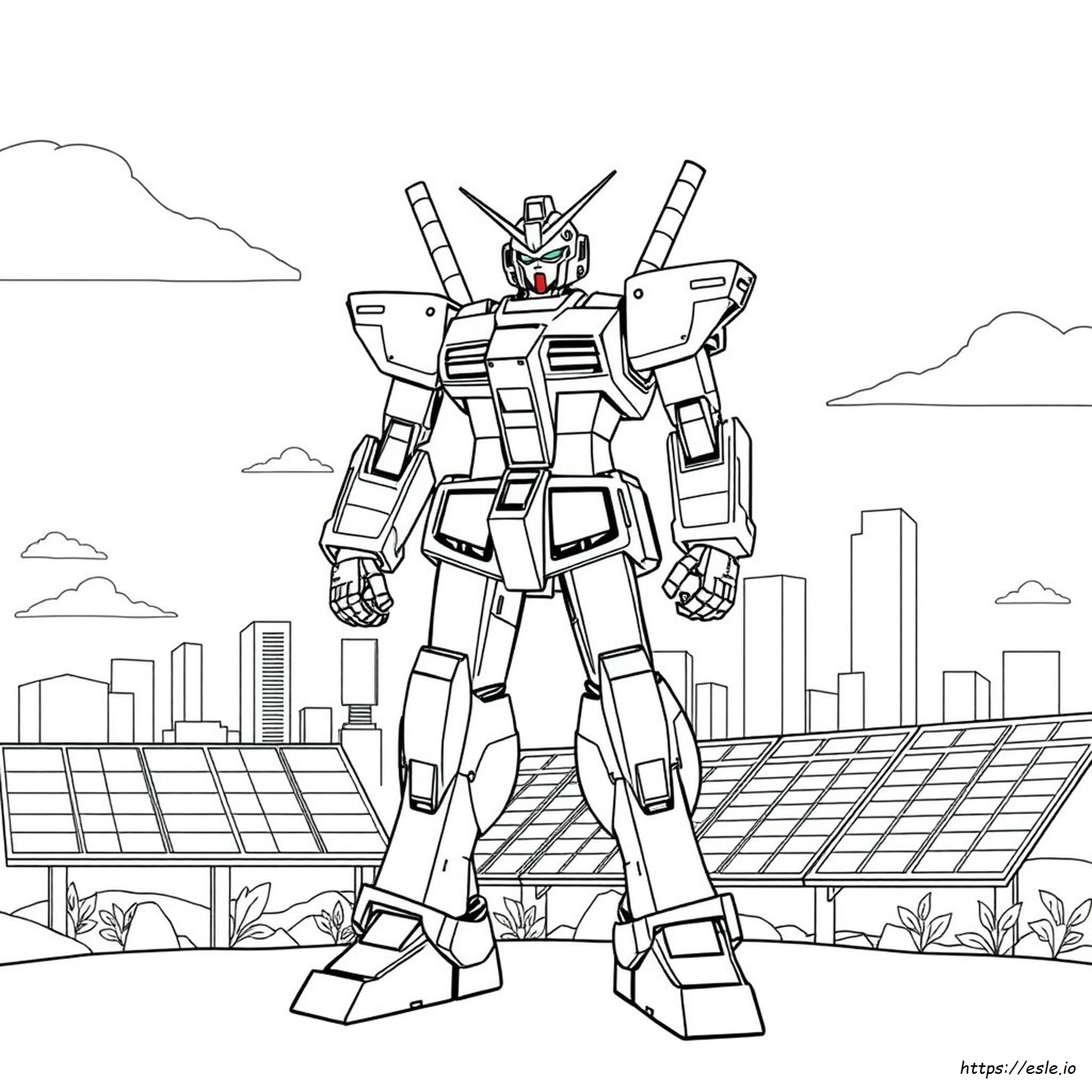 Coloring Pages Tranh Tô Màu Robot Gundam