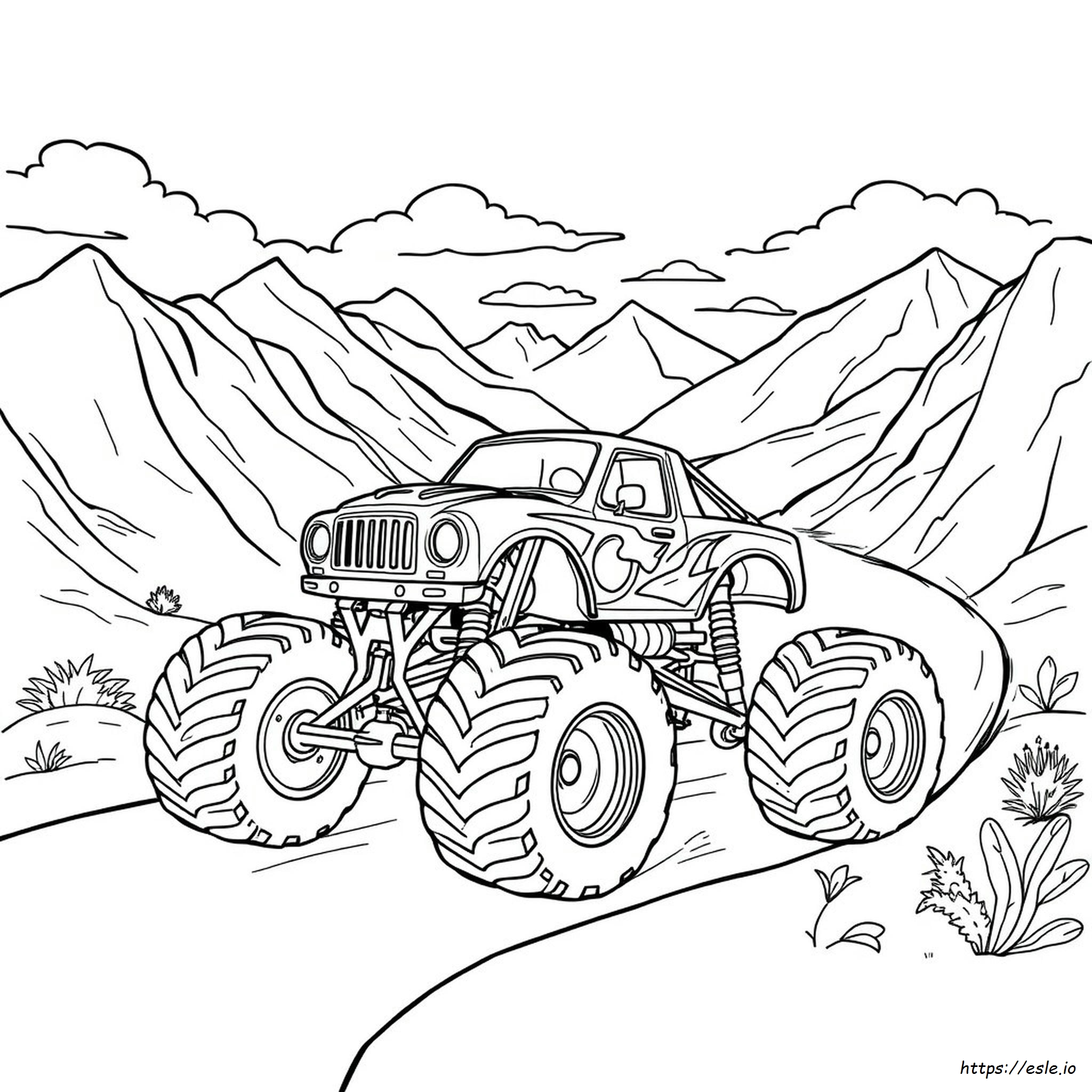Mobil Monster Mewarnai