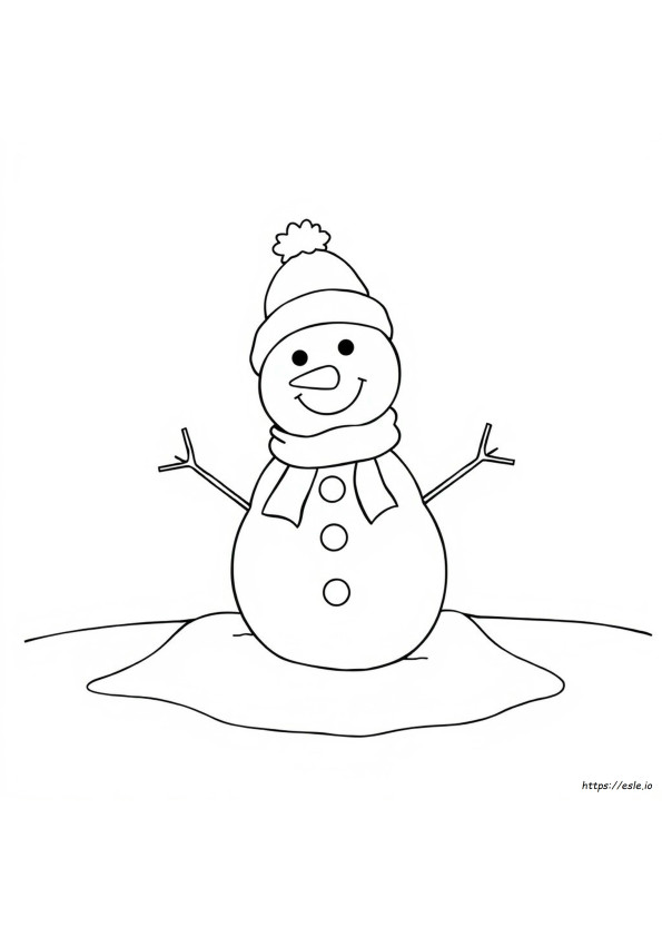 Make A Snowman Coloring Page