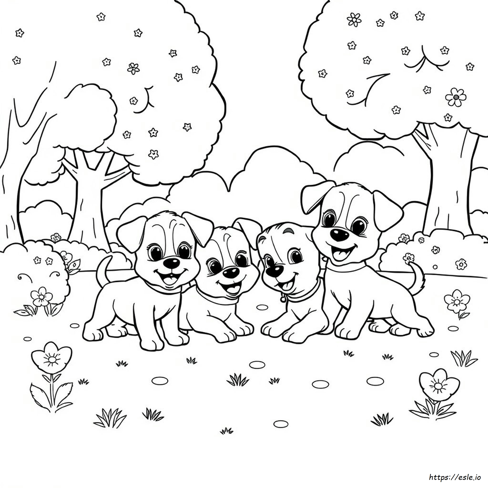 Gambar Mewarnai Puppy Dog Pals - Gratis Untuk Dicetak