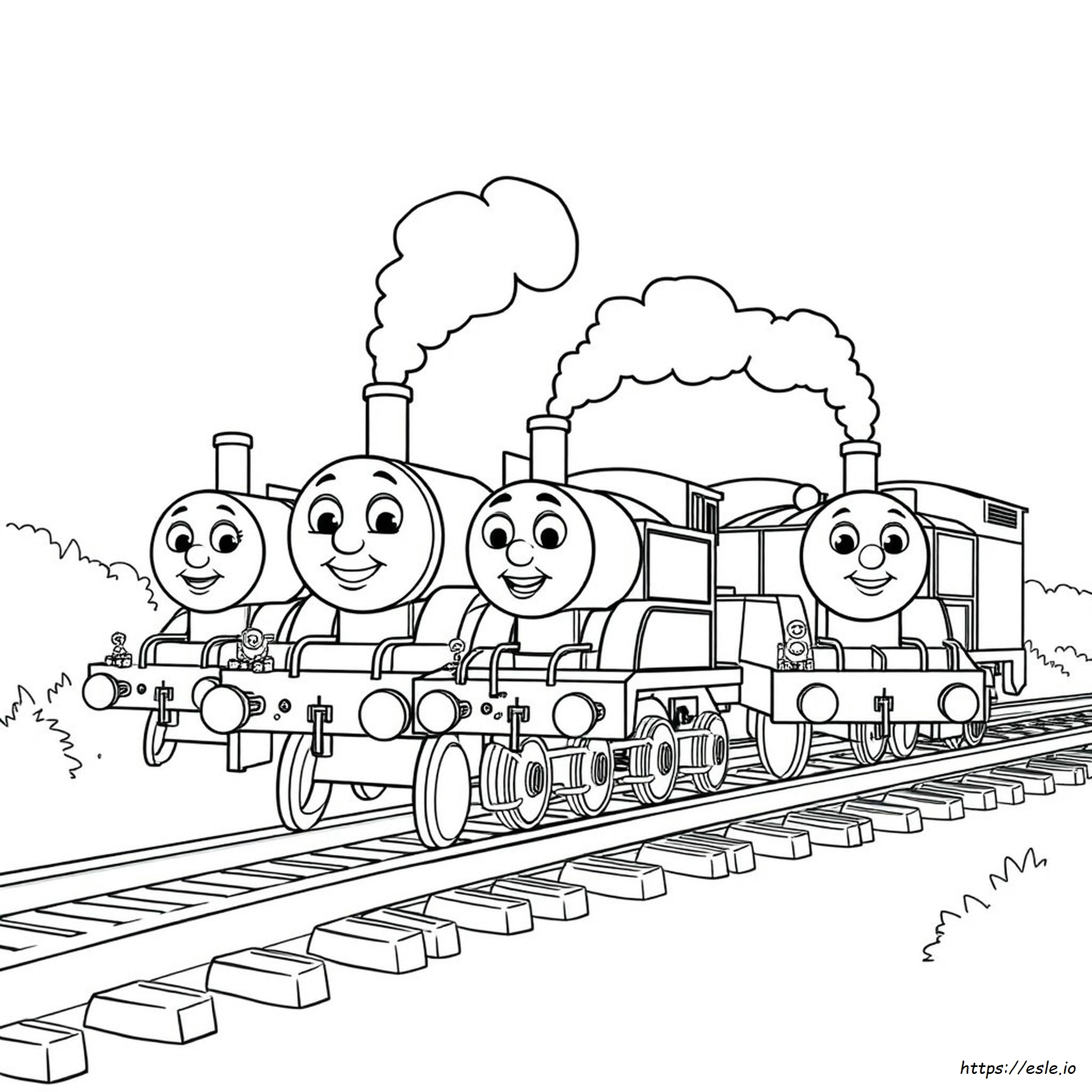 Thomas And Friends Characters Coloring Pages