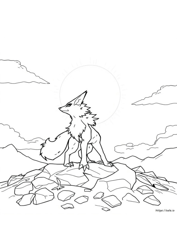 Lycanroc Da Colorare