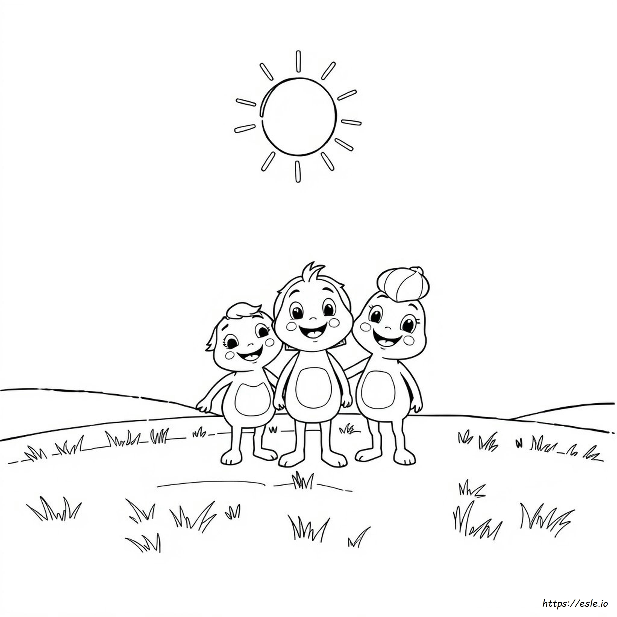 Teman Pelangi Hijau Untuk Mewarnai