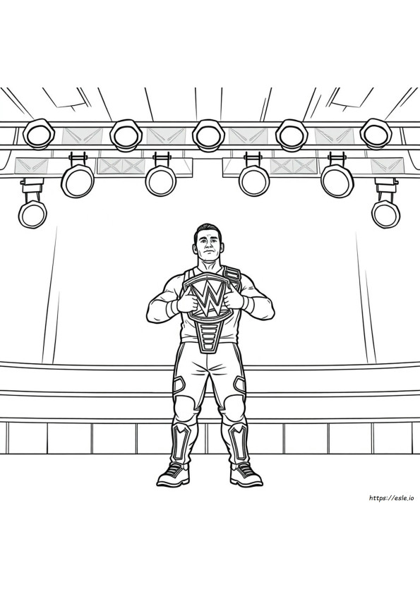 Coloriage Dessin John Cena
