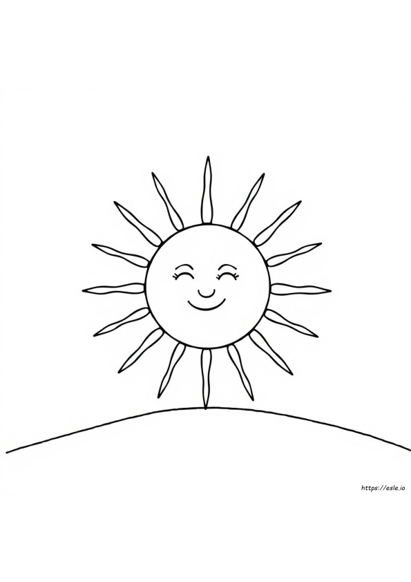 Sonne Clipart Ausmalbild