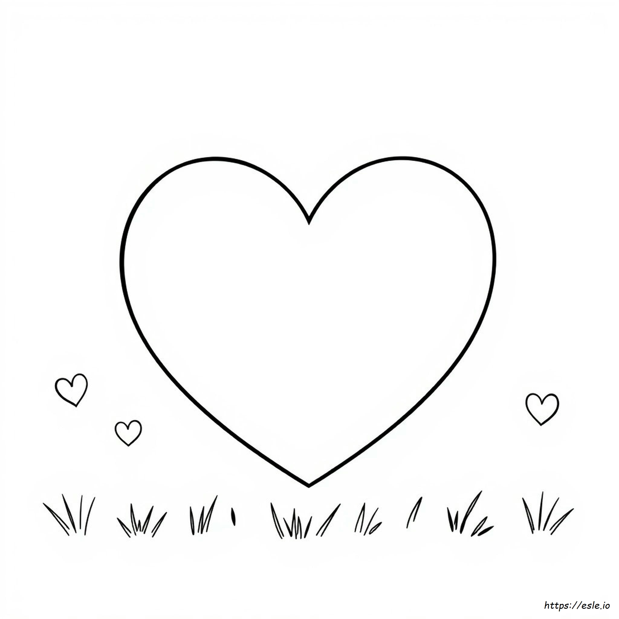 Big Heart Coloring Page