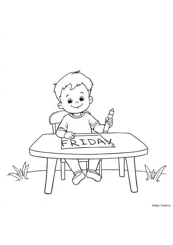 Vrijdag Kleurplaten