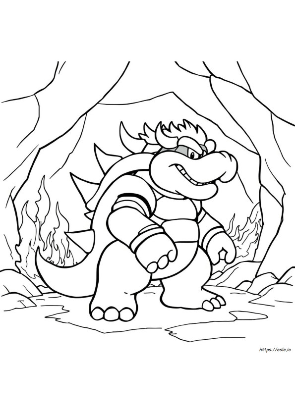 Kolorowanki Z Bowserem