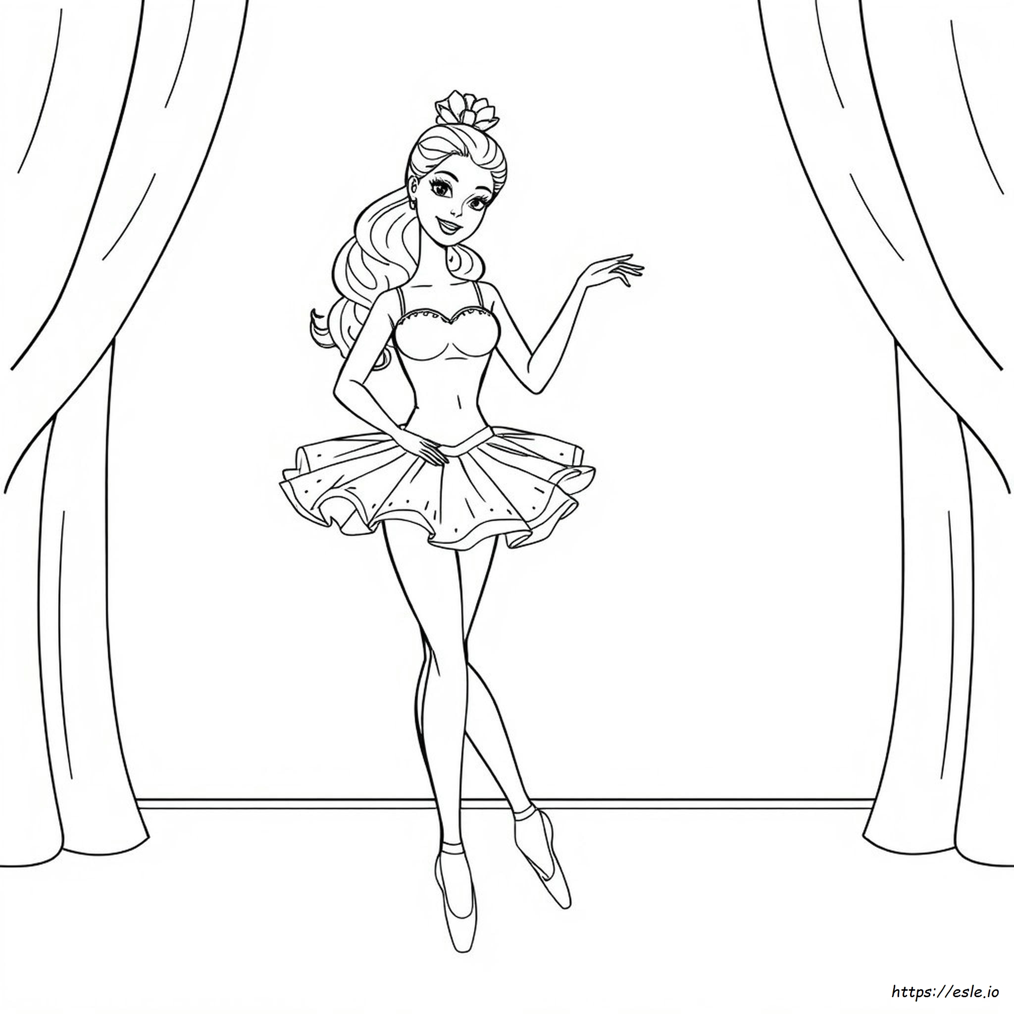 Boneca Barbie Coloring Pages Desenho Para Colorir Barbie Bailarina