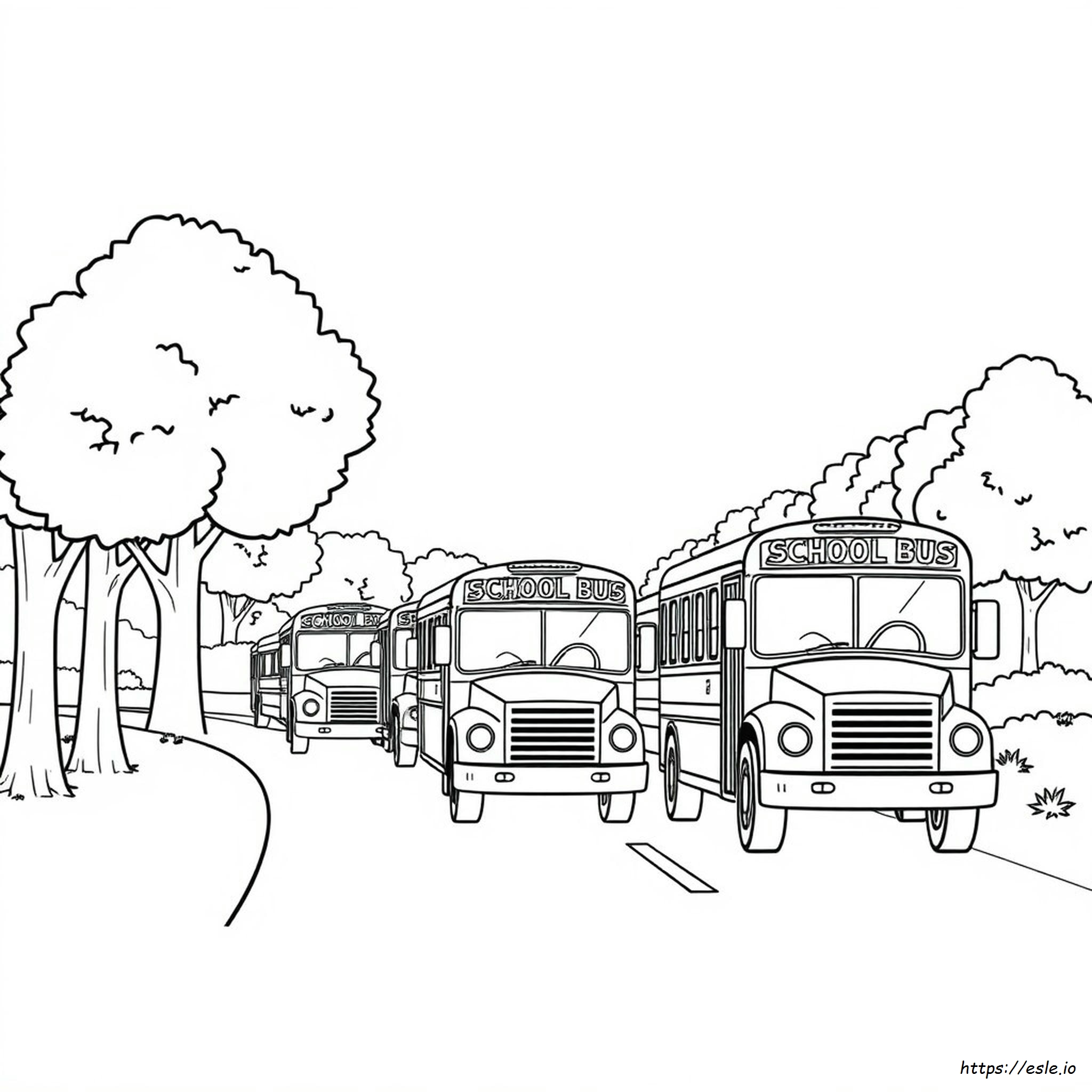 School Bus Coloring Pages - Free Printable