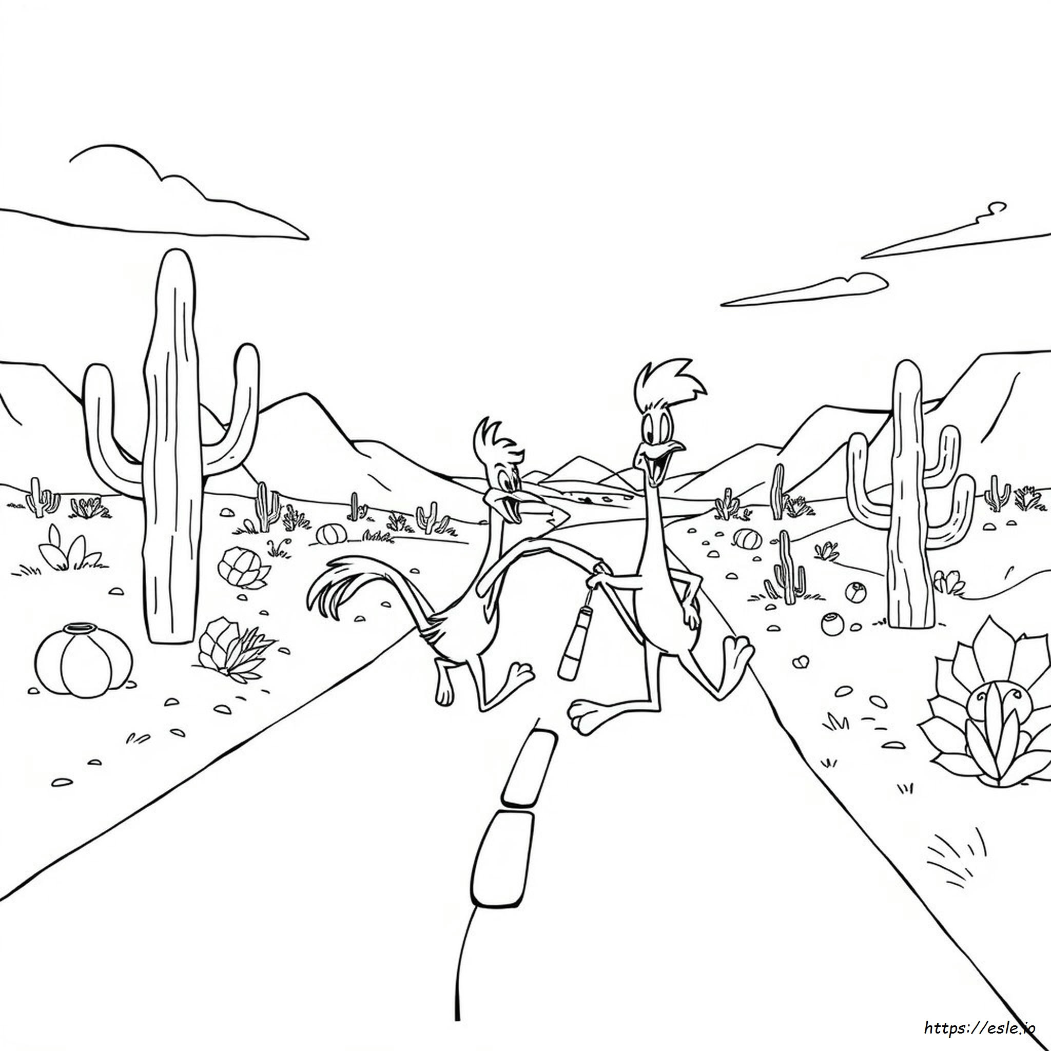 Roadrunner Looney Tunes Coloring Pages