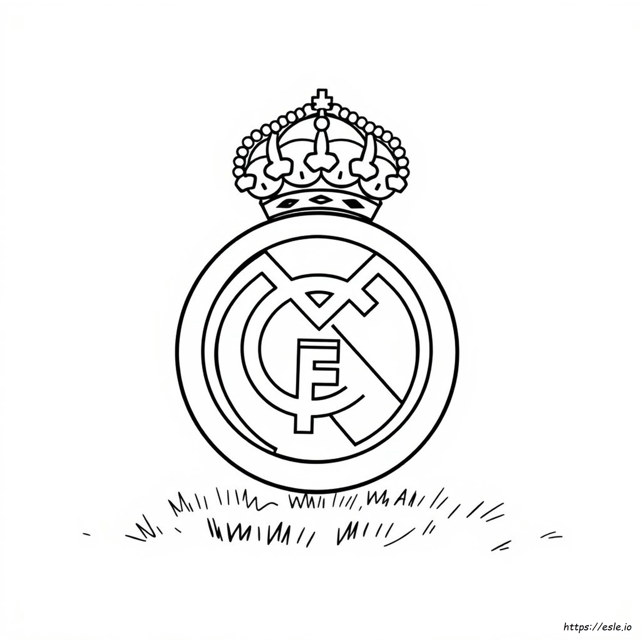 Logo Real Madrid Coloring