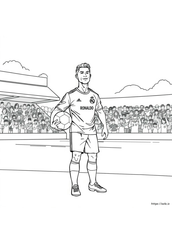 Para Colorear Ronaldo Coloring Pages