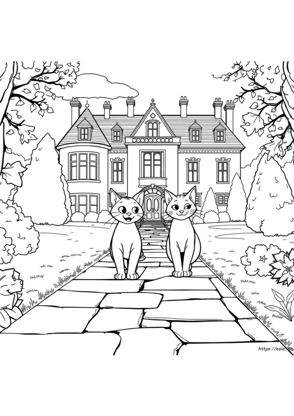 Los Aristogatos Para Colorear