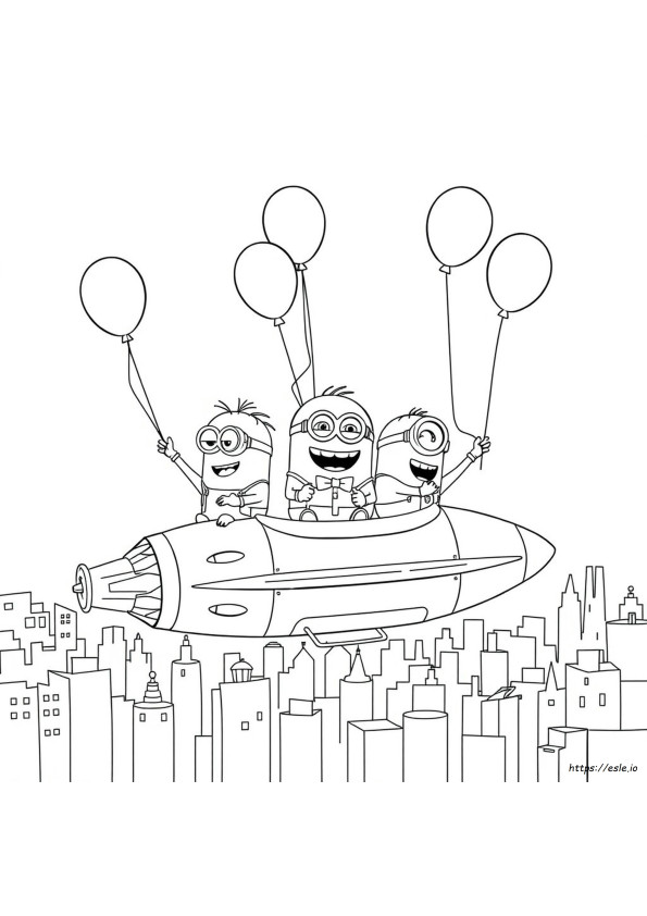 Minion Rise Of Gru Coloring Pages