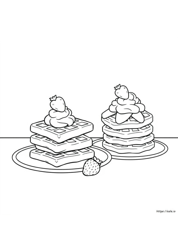 印刷できるDrawingwiffwafflesのぬりえ